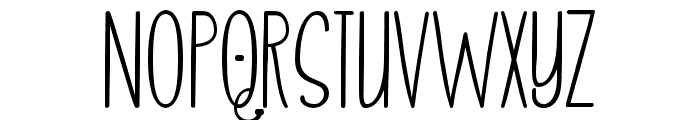 Skinny Regular Font LOWERCASE