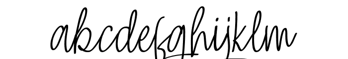 Skinny Signature Regular Font LOWERCASE