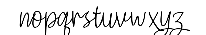 Skinny Signature Regular Font LOWERCASE