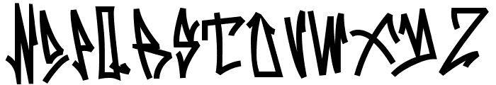 Skinny Street Bold Font UPPERCASE