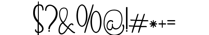 Skinny arrow Regular Font OTHER CHARS