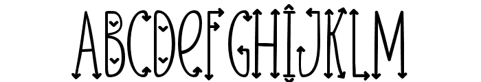 Skinny arrow Regular Font UPPERCASE
