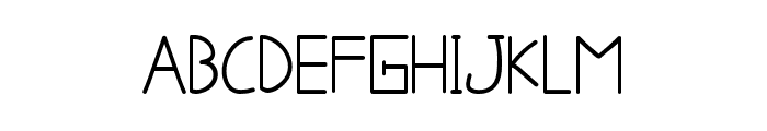 Skinny letters-Regular Font UPPERCASE