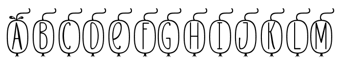 Skinny monogram05 Regular Font UPPERCASE