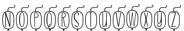 Skinny monogram05 Regular Font LOWERCASE