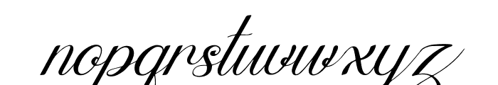 Skinship Italic Font LOWERCASE