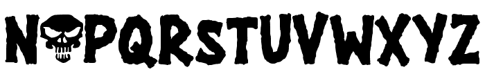 Skull Ghost Regular Font UPPERCASE