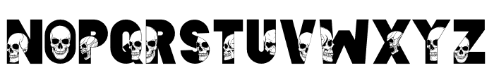Skull Grim Font UPPERCASE