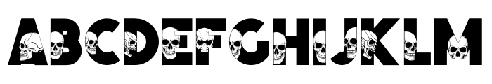 Skull Grim Font LOWERCASE
