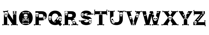 Skull Halloween Font UPPERCASE