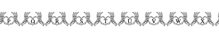 Skull Love Font UPPERCASE