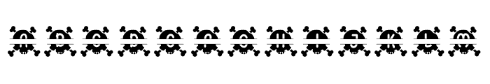 Skull Monogram One Font LOWERCASE