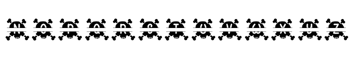 Skull Monogram One Font LOWERCASE