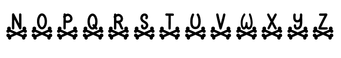 Skull Monogram Two Font UPPERCASE
