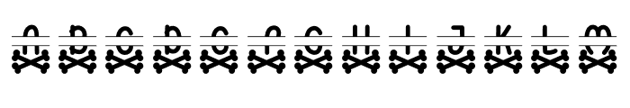 Skull Monogram Two Font LOWERCASE