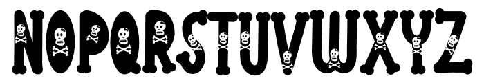 Skull Night Font UPPERCASE