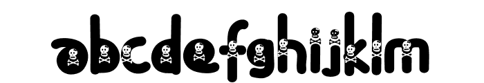 Skull Night Font LOWERCASE