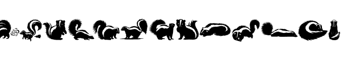 Skunk Font UPPERCASE