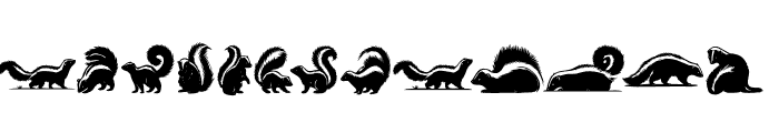 Skunk Font LOWERCASE