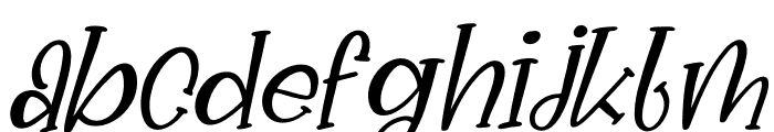 Sky Cracker Italic Font LOWERCASE