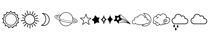 Sky Doodle Font LOWERCASE
