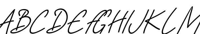 Sky Fly Script Italic Font UPPERCASE