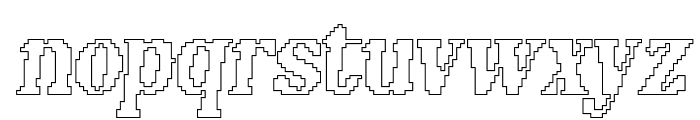 Sky-Pixel Line Line Font LOWERCASE