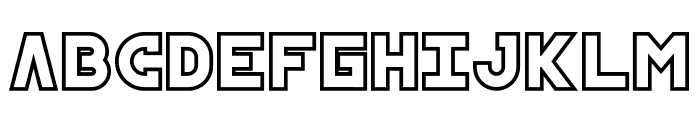 SkyMid Demo Outline Font LOWERCASE