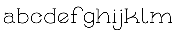 Skybird-light Font LOWERCASE