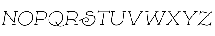 Skybird-lightitalic Font UPPERCASE