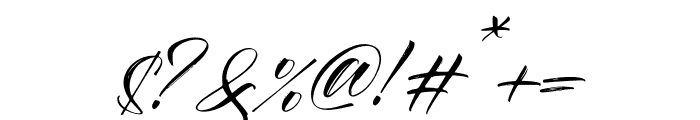 Skylaga Italic Font OTHER CHARS
