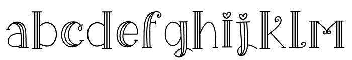 Skylar Regular Font LOWERCASE