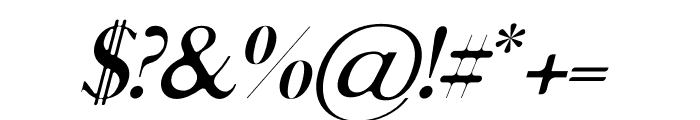 Skylar Sans Italic Font OTHER CHARS