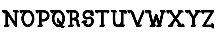 Slab Barrets Bold Font UPPERCASE