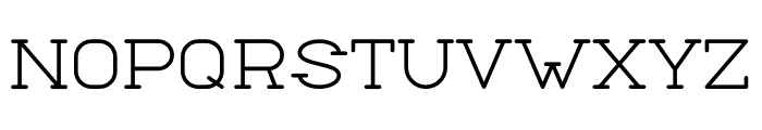 Slabau Font LOWERCASE