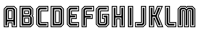 Slam Dunk Inline Font UPPERCASE