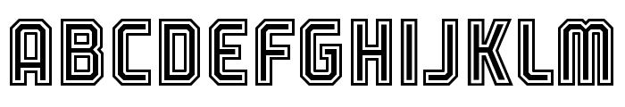 Slam Dunk Inline Font LOWERCASE