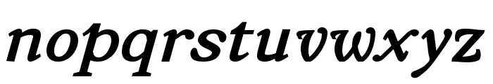 Slanty Display Bold Italic Font LOWERCASE