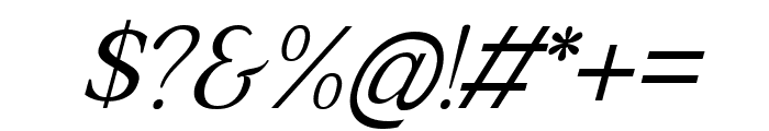 Slanty Display Italic Font OTHER CHARS