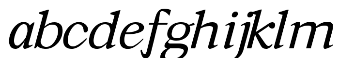 Slanty Display Italic Font LOWERCASE
