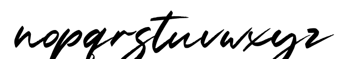 Slash Signature Font LOWERCASE