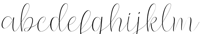 Slavina Script Font LOWERCASE