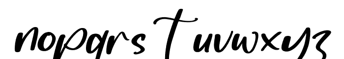 Slaymitte Italic Font LOWERCASE