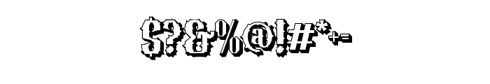 SleckoMystery-Extrude Font OTHER CHARS