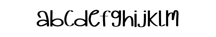 Sleeping Child Font LOWERCASE