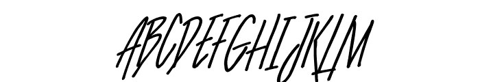 SlenderThin Bold Italic Font UPPERCASE