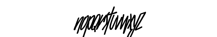 SlenderThin Bold Italic Font LOWERCASE