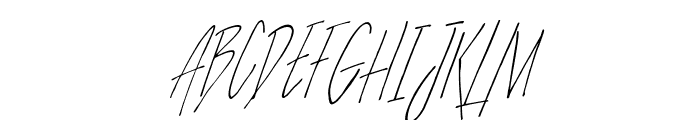 SlenderThin Italic Font UPPERCASE