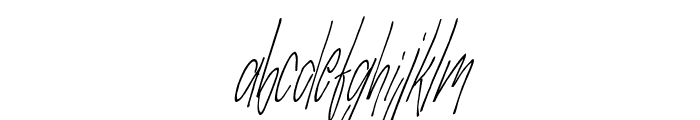 SlenderThin Italic Font LOWERCASE
