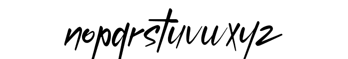 Slick Buttery Font LOWERCASE